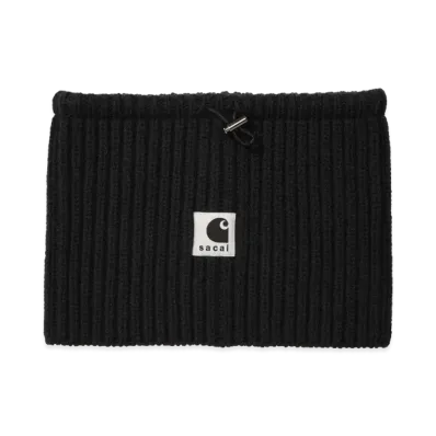 sacai x Carhartt WIP Wool Knit Neck Warmer "Black"