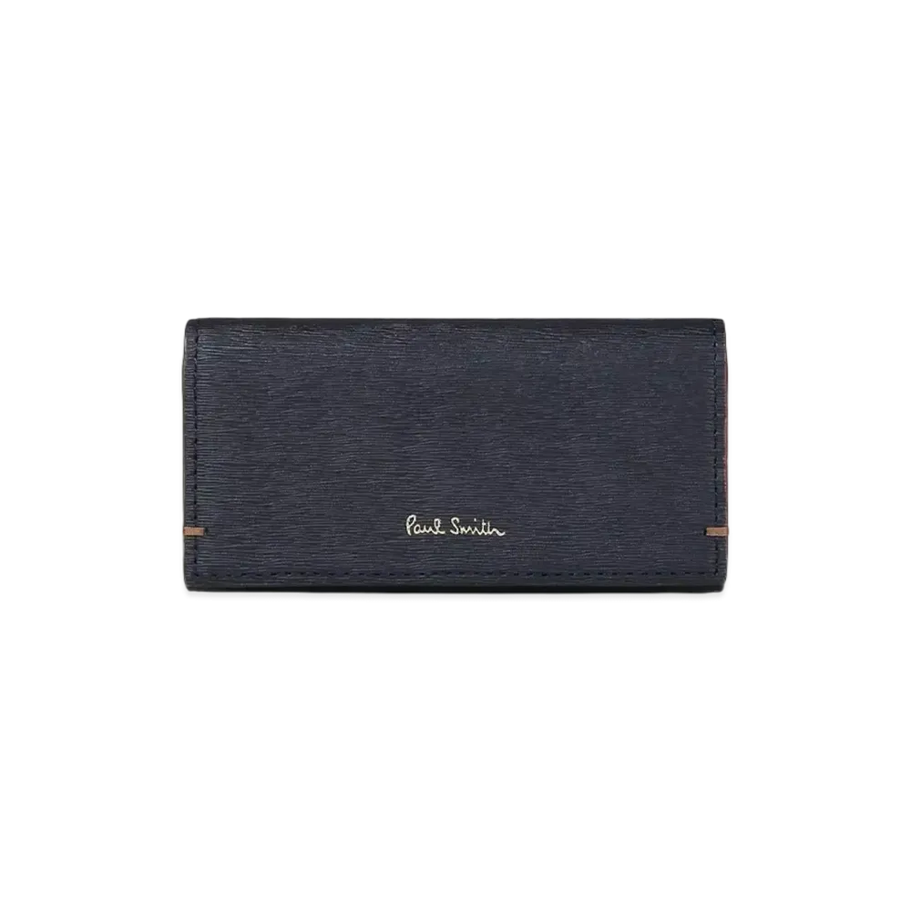 Paul Smith Colored Edge AW24 Key Case "Navy"