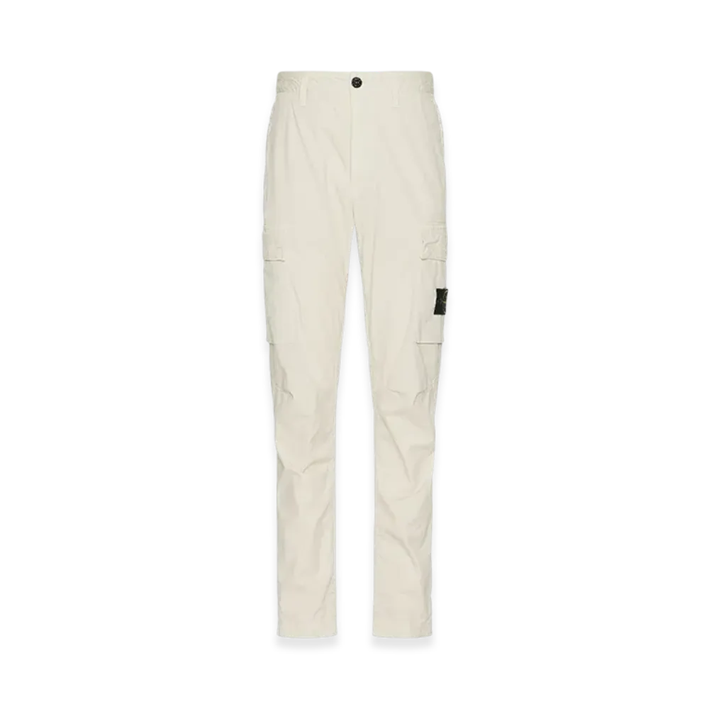 Stone Island 32710 Stretch Cotton Gabardine Garment Dyed Cargo Trousers - 23FW "Stucco"