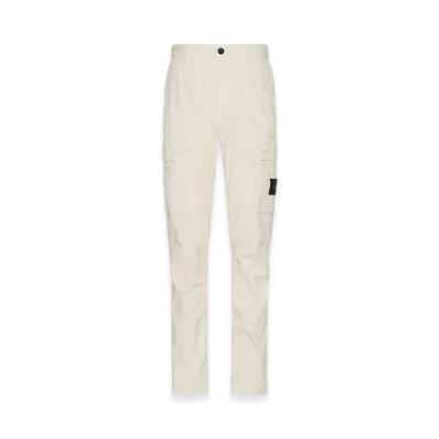 Stone Island 32710 Stretch Cotton Gabardine Garment Dyed Cargo Trousers - 23FW "Stucco"
