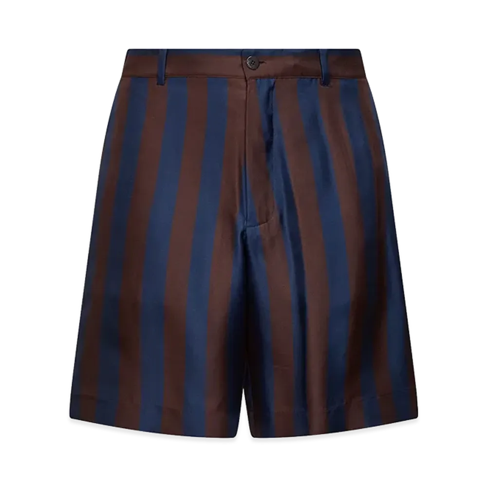 FENDI Printed Silk Bermuda Shorts "Multi"