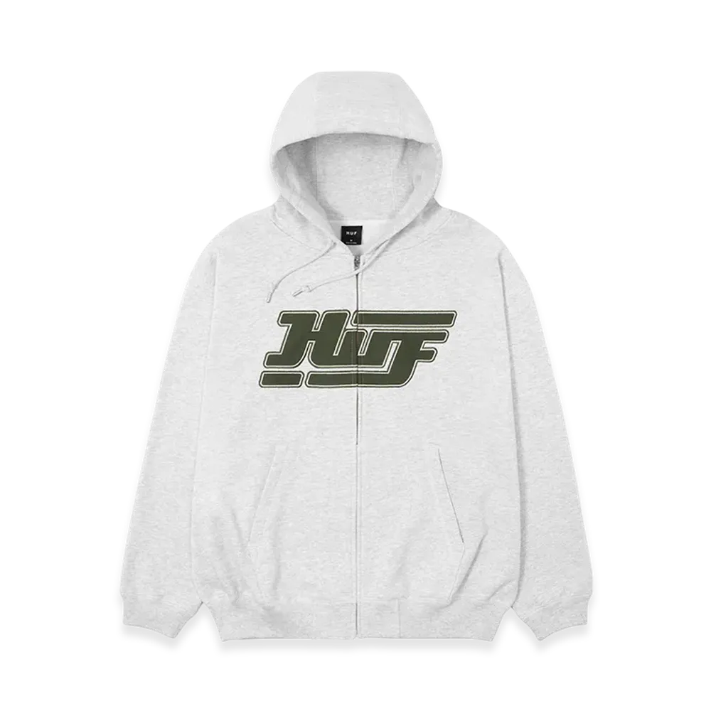 HUF Exhaust Full Zip Hoodie "Ash"