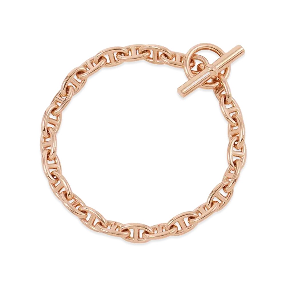 Hermes Chaine D'ancre TPM K18 Bracelet "Rose Gold"