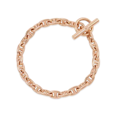 Hermes Chaine D'ancre TPM K18 Bracelet "Rose Gold"