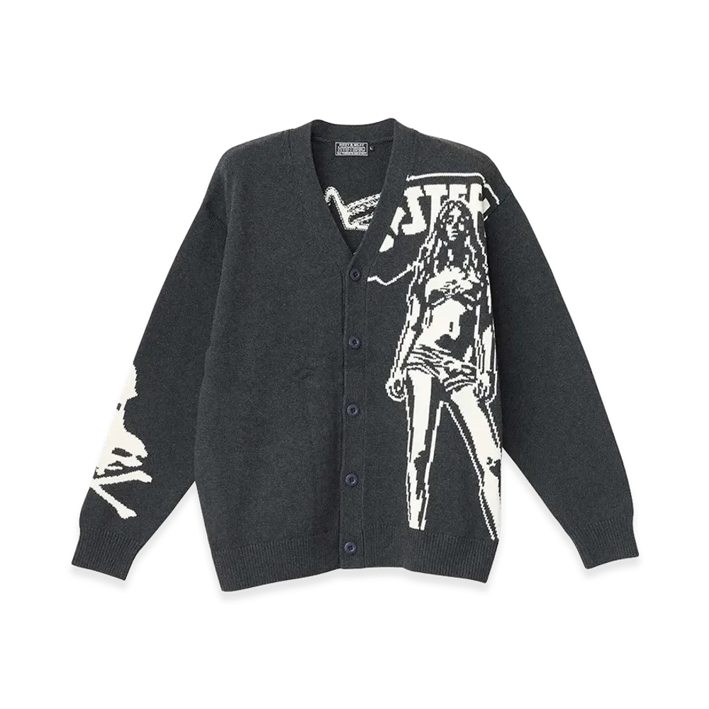 HYSTERIC GLAMOUR Hysteric Woman Knit Cardigan "Top Gray"