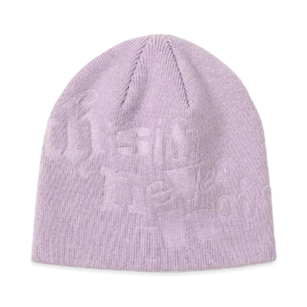 thisisneverthat Debossed No Cuff Beanie "Pink"
