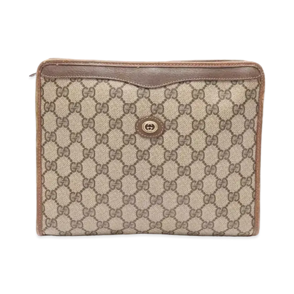 GUCCI GG Plus Clutch Bag "Beige”