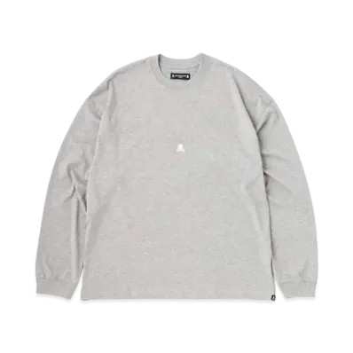 mastermind JAPAN Boxy Skull Necklace LS Tee "Top Gray"