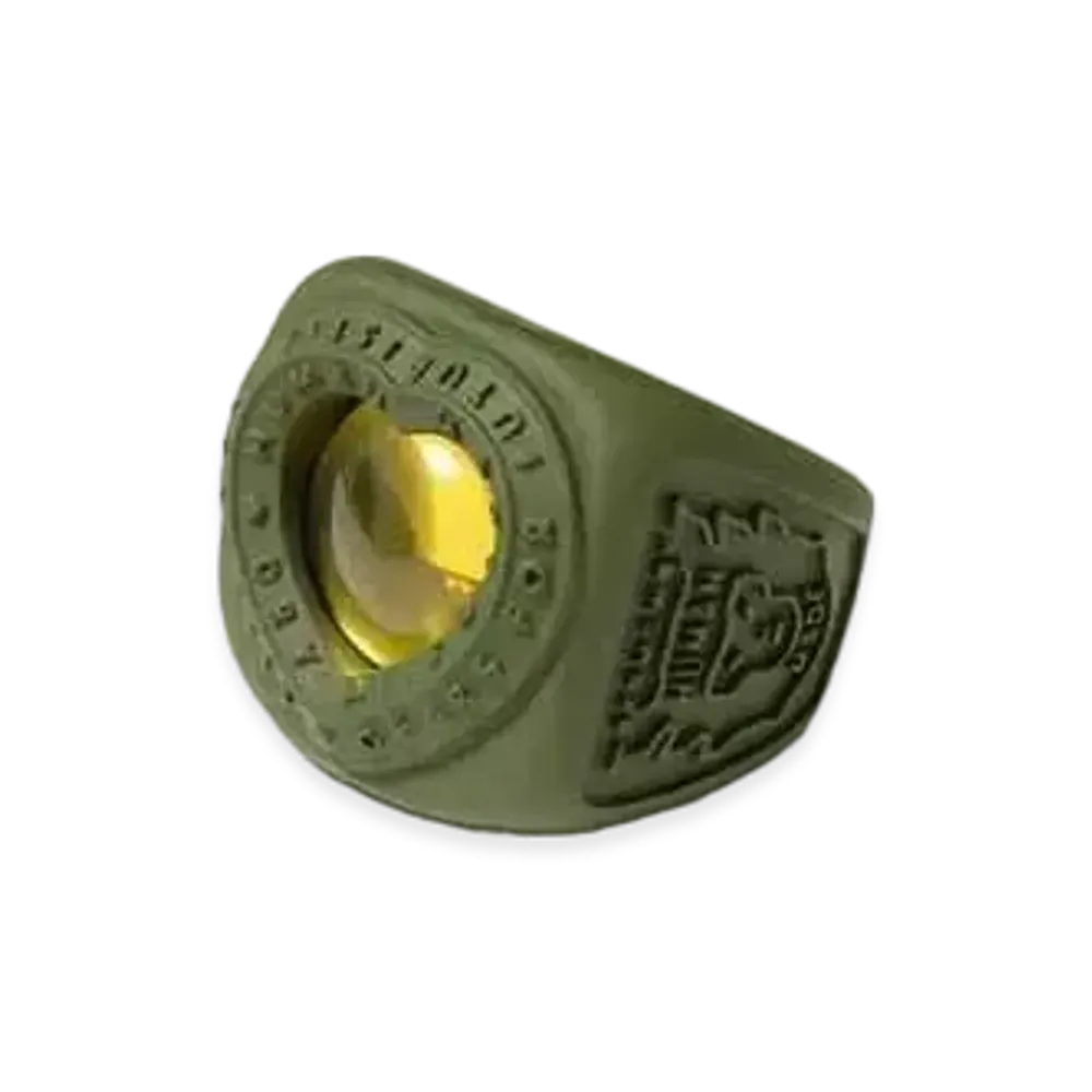 HUMAN MADE HEART COLLEGE RING "Olive"