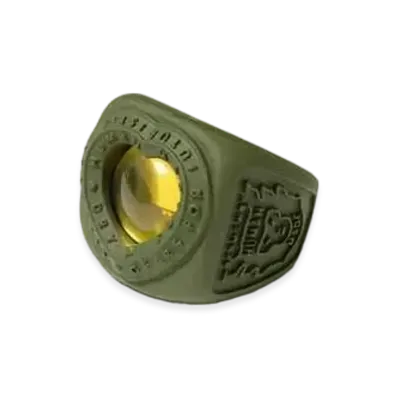 HUMAN MADE HEART COLLEGE RING "Olive"