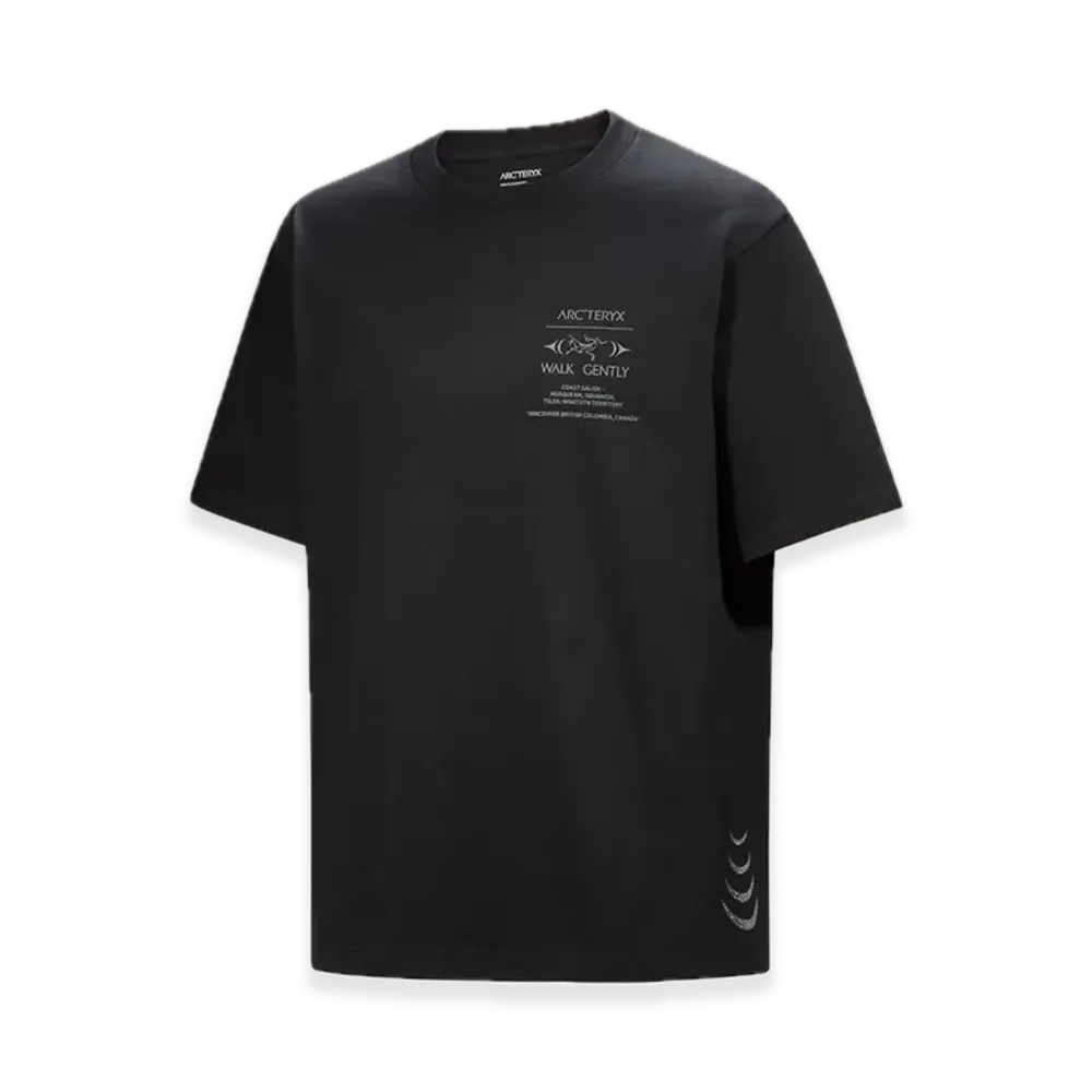 ARC'TERYX Walkgently Cotton Salmon Skin Short Sleeve Men's "Black" X000009554