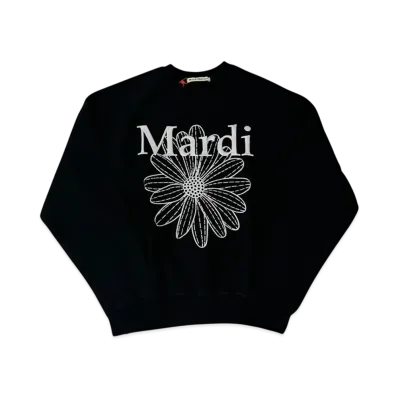 Mardi Mercredi Sweatshirt Flowermardi Needlework "Black Lightgrey"