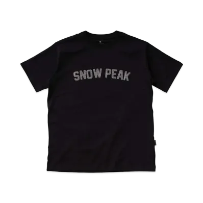 snow peak Felt Logo T shirt "Black"