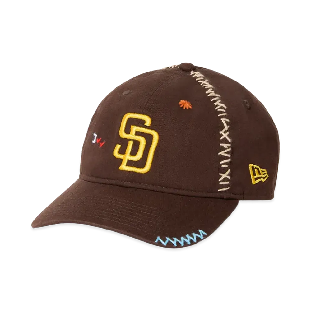 NEW ERA x Sashiko Gals 9Twenty San Diego Padres "Burnt Wood"