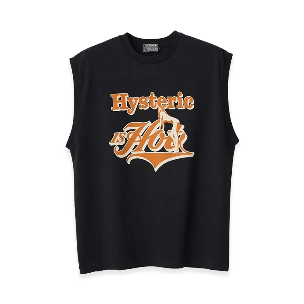 HYSTERIC GLAMOUR Hysteric Is Hot Sleeveless Tee "Black"
