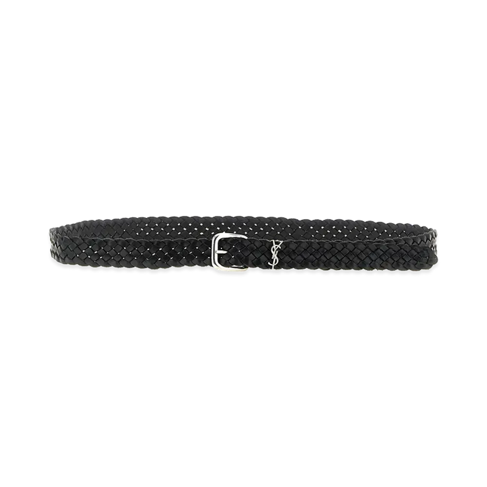 Saint Laurent Cassandre Belt "Black"