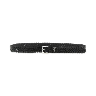 Saint Laurent Cassandre Belt "Black"