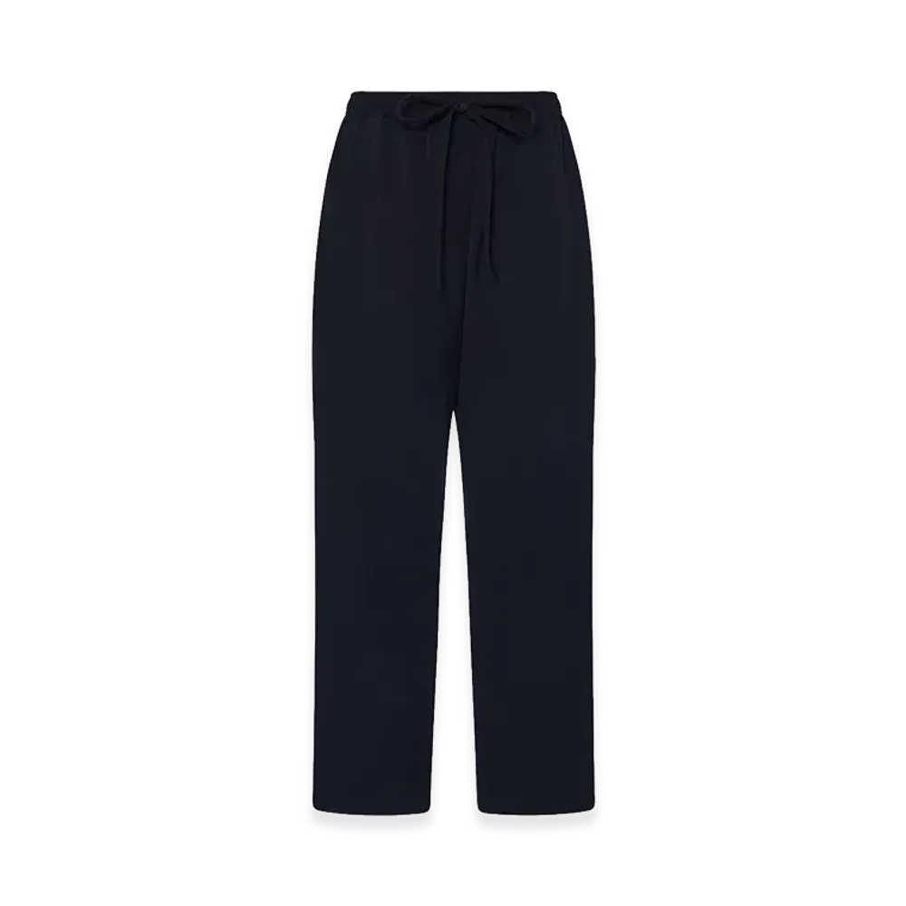 The Row Women's Orieno Wool Pants "Dark Navy"