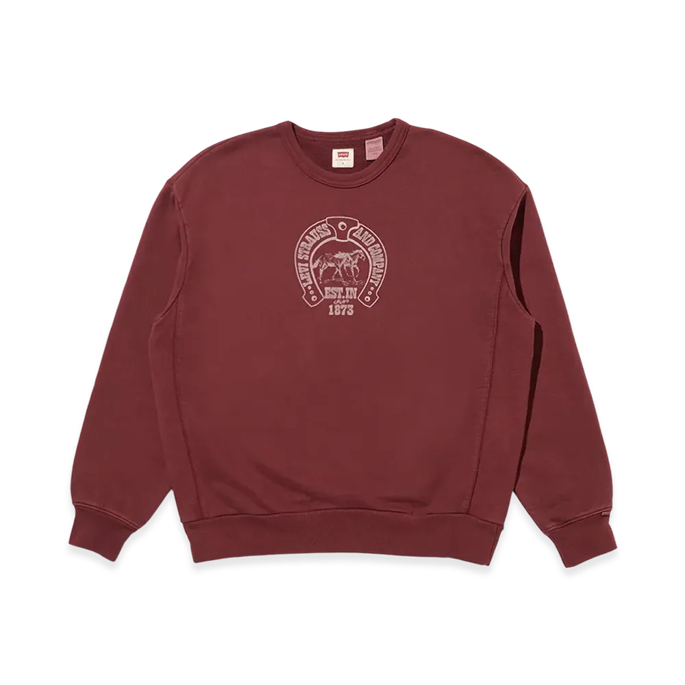 Levi's Graphic Crew Neck Sweatshirt "Burgundy"