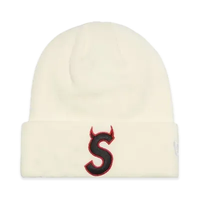 Supreme New Era S Logo Beanie "Natural" (22FW)
