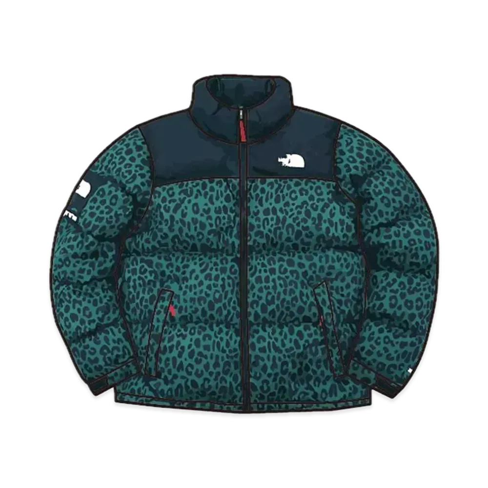 Supreme x The North Face Nuptse Down Jacket "Green Leopard"