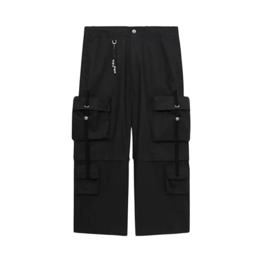 A BATHING APE Bape Black Wide Cargo Pants "Black"