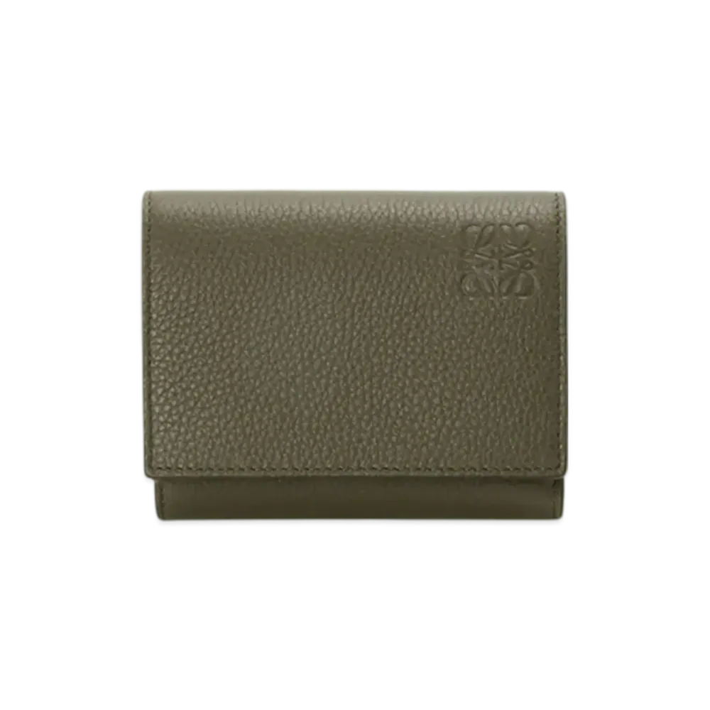 LOEWE Trifold Wallet "Khaki Green"