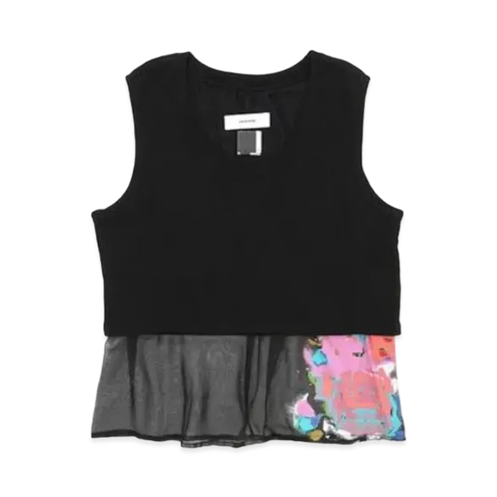FACETASM Spraypaint Sweat Top "Black"