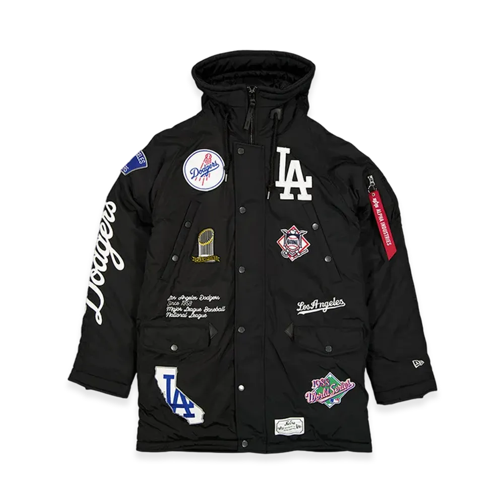 NEW ERA x MLB x Alpha Industries N-3B Parka Jacket Los Angeles Dodgers "Black"