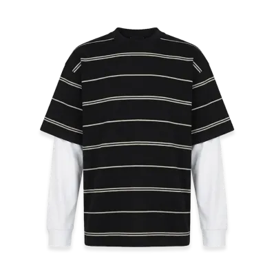 COMME des GARCONS HOMME Stripes Double Sleeve Tee "Multicolor"