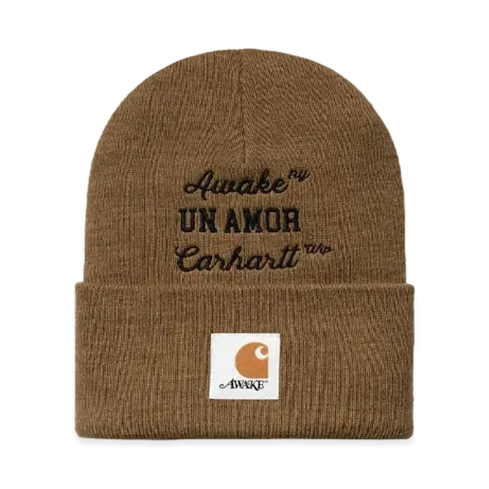 Carhartt WIP x AWAKE NY UN Amor Beanie "Brown"