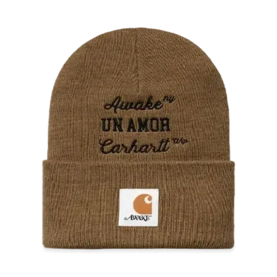 Carhartt WIP x AWAKE NY UN Amor Beanie "Brown"