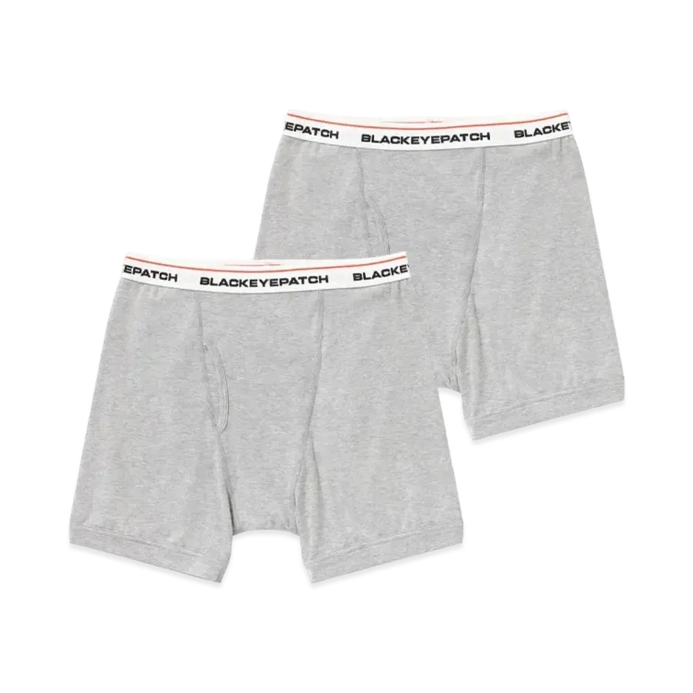 Blackeyepatch Basic Boxers "Heather Gray"