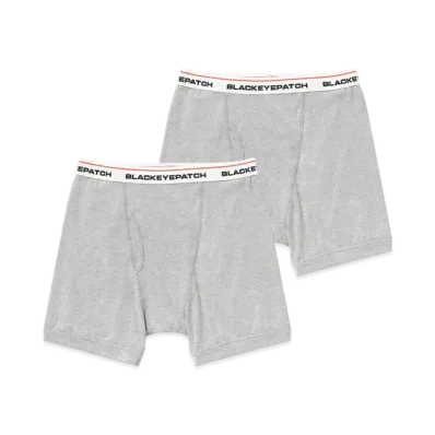 Blackeyepatch Basic Boxers "Heather Gray"