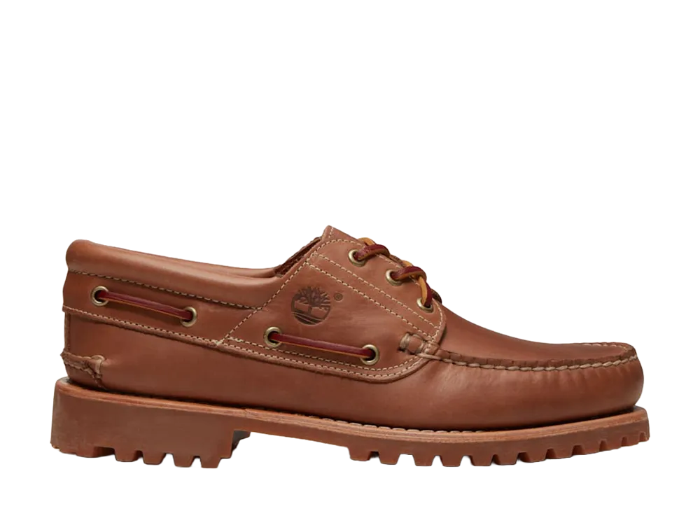 Timberland 3-Eye Lug Handsewn Boat Shoe "Medium Brown"