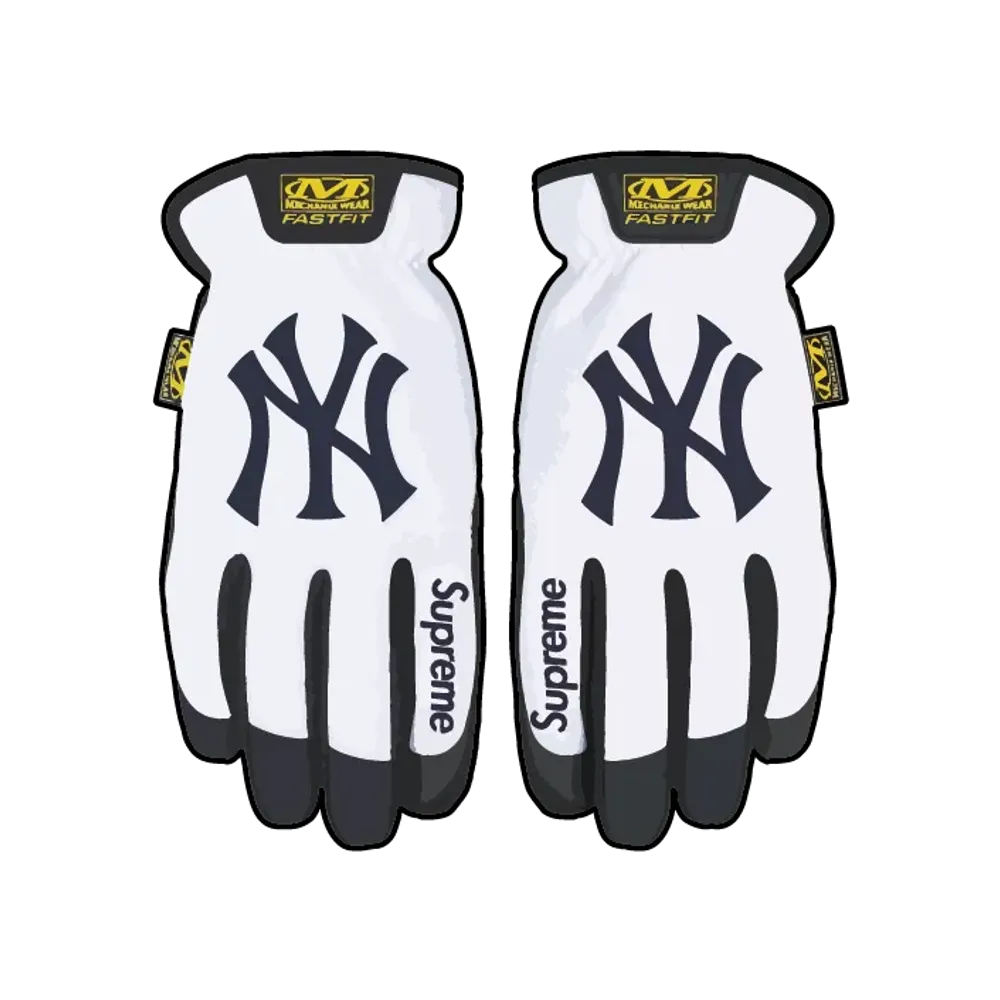 Supreme x Mechanix x MLB FastFit Teams Gloves "White"