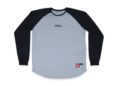 SAPEur Basic Raglan Sleeve L/S T-Shirt "Gray Black"