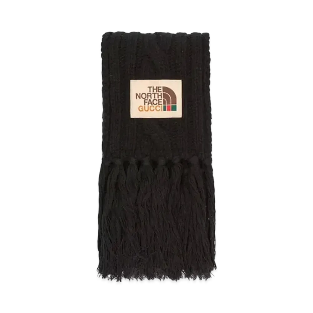 GUCCI x The North Face Wool Scarf "Black"