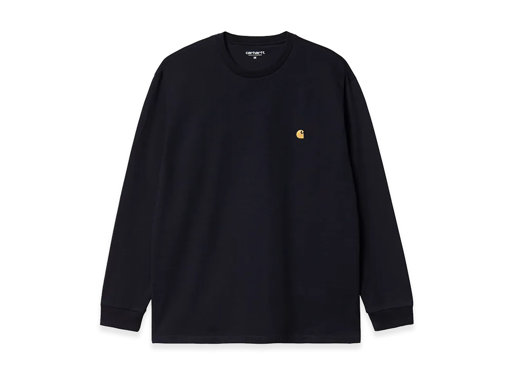 Carhartt WIP L/S Chase T-Shirt "Dark Navy/Gold"