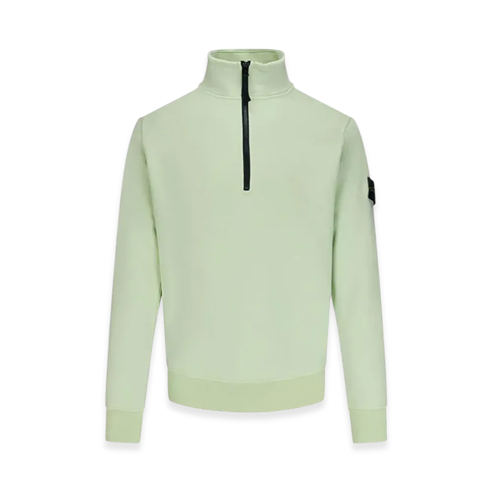 Stone Island 61951 Half Zip Sweatshirt - 21SS "Light Green"
