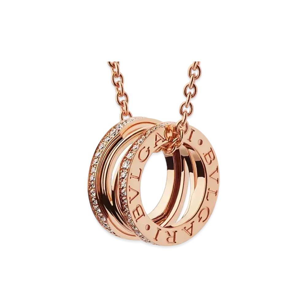 BVLGARI B Zero 1 Design Legend Necklace "Pink Gold"