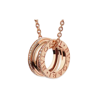 BVLGARI B Zero 1 Design Legend Necklace "Pink Gold"
