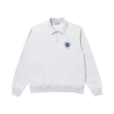 BlackEyePatch KAMON HALF ZIP CREW SWEAT "Ash"