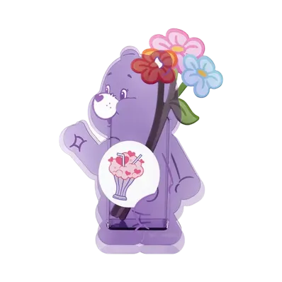 POP MART Care Bears Cozy Life Acrylic Base Share Bear