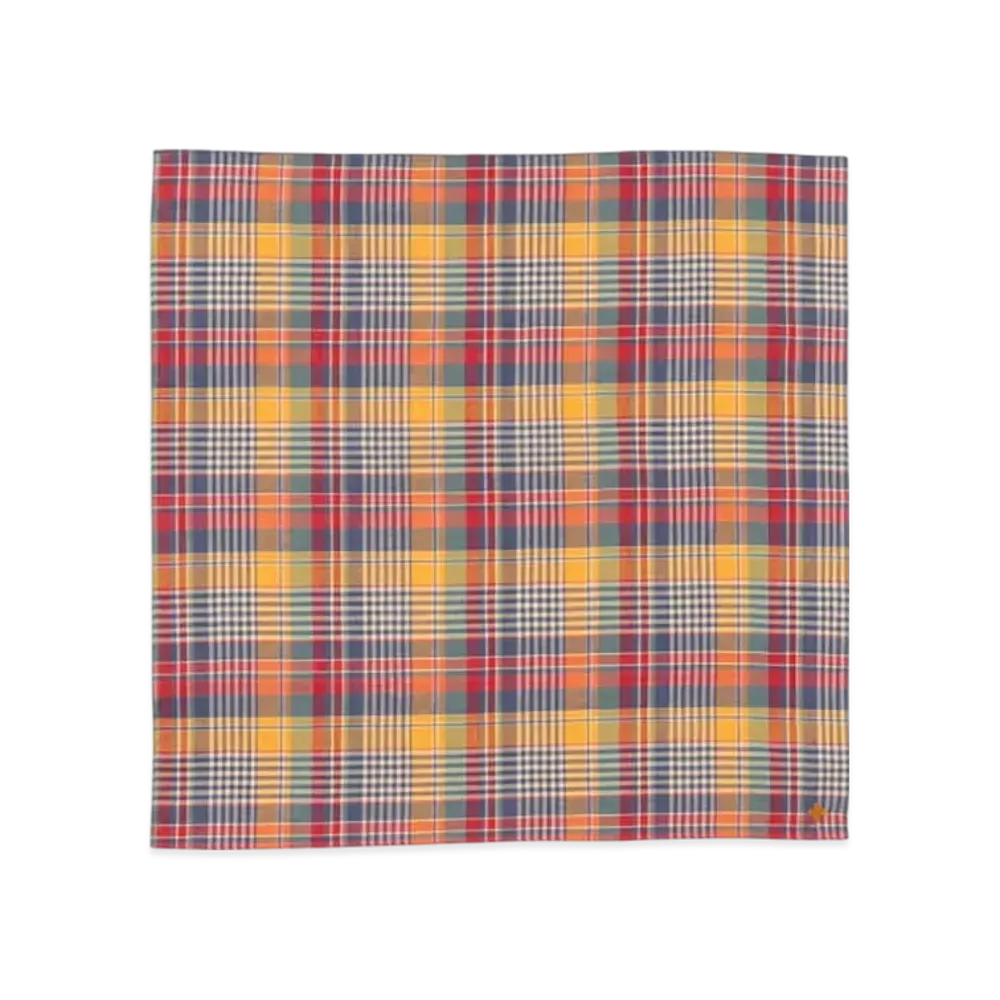 BEAMS Handchief Madras "Mustard"