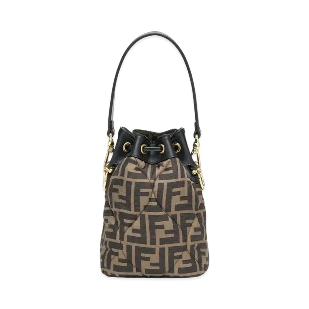 FENDI Montresor Quilting FF Silk Mini Bag "Multicolor"