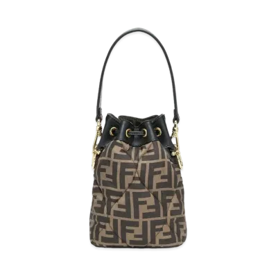 FENDI Montresor Quilting FF Silk Mini Bag "Multicolor"