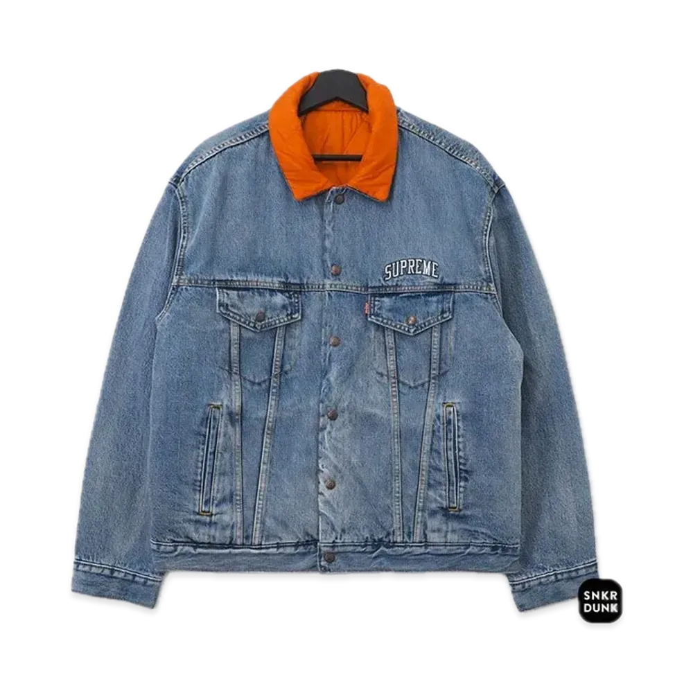 Supreme x Levi's Reversible Trucker Jacket "Blue"