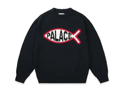 PALACE Plaice Knit "Black"