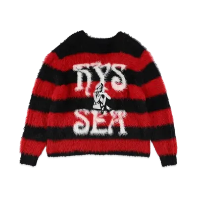 WIND AND SEA x HYSTERIC GLAMOUR Knit Cardigan "Red"